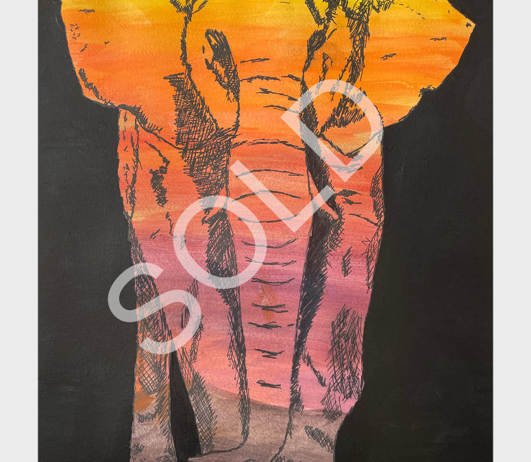 Sunset Elephant