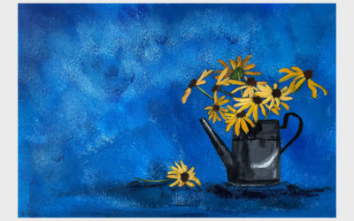 Watering Can Flowers
