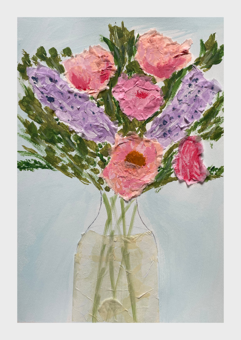 Mixed Media Flowers