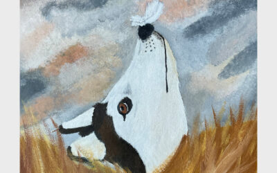 Dog And Feather